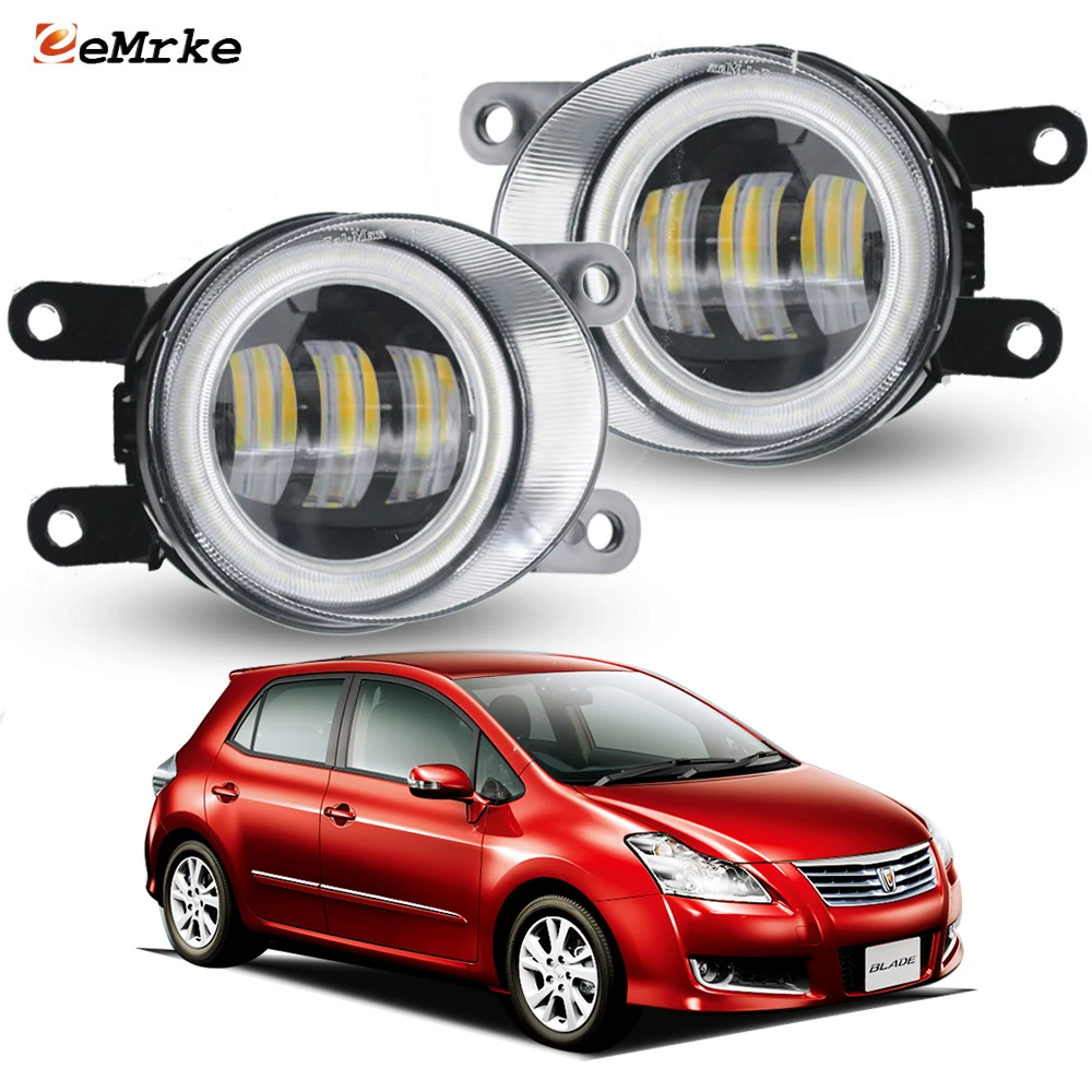 

Easy Install Upgrade Led Fog Lamp Lens Angel Eye DRL Car PTF Headlight for Toyota Blade 2006-2012 Canbus Ready, No Error Display