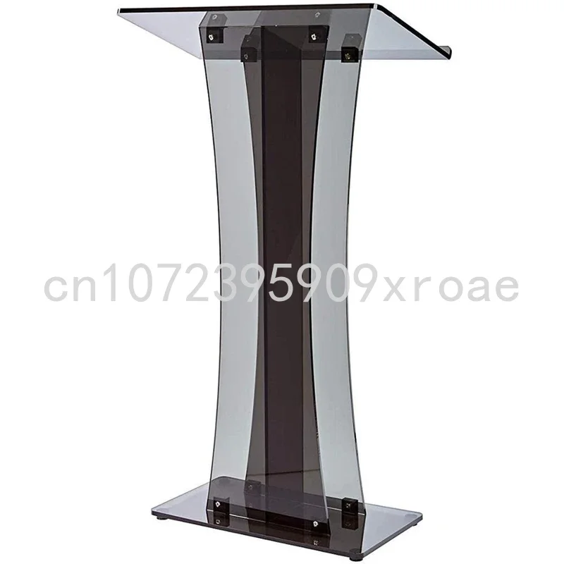 

Acrylic Plexiglass Conference Podium Black Acrylic School Podium