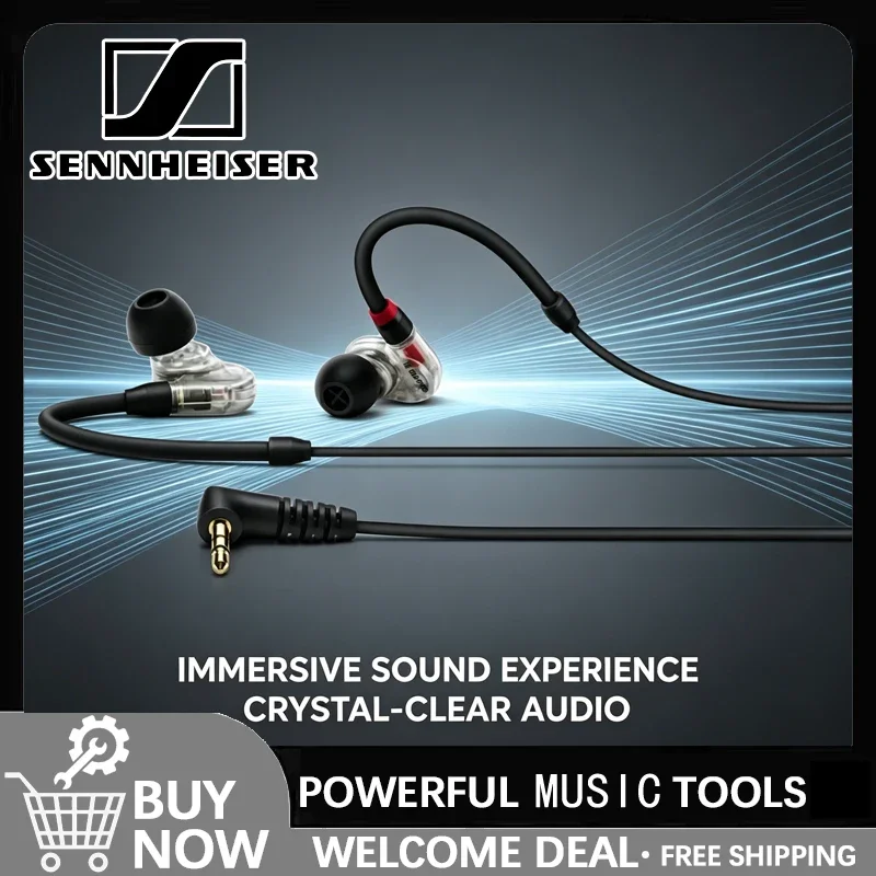 Audífonos Intrauditivos Profesionales con Cable Sennheiser IE 100 PRO, Hi-Fi Estéreo con Cancelación Activa de Ruido para Juegos y Música