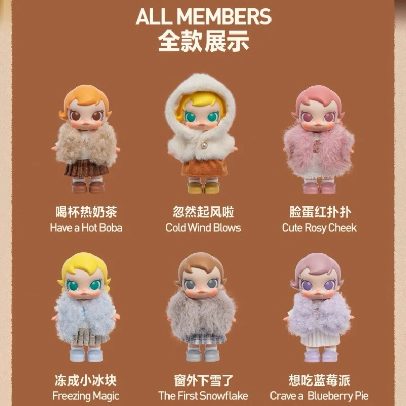

POP MART Baby Molly Winter Fit Check Series Blind Box Toys Trendy Kawaii Doll Cute Surprise Gifts accessories for decoration