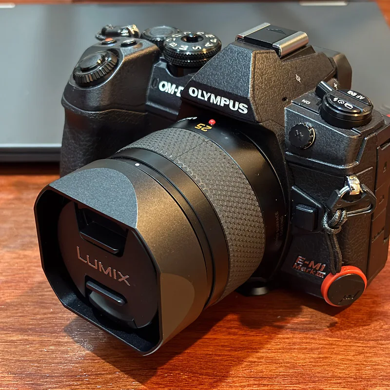 Bayonet Metal Square Len hood  Comes With Metal Cap for Panasonic LUMIX LEICA DG SUMMILUX 25mm F1.4 ASPH