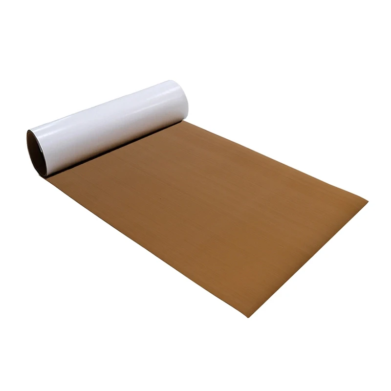 

2400*1200*5mm EVA Foam Two Color Full Sheet Faux Teak Brushed Decking Sheet for Yacht Marine Flooring Pad MotorBoats Vehicle Pad