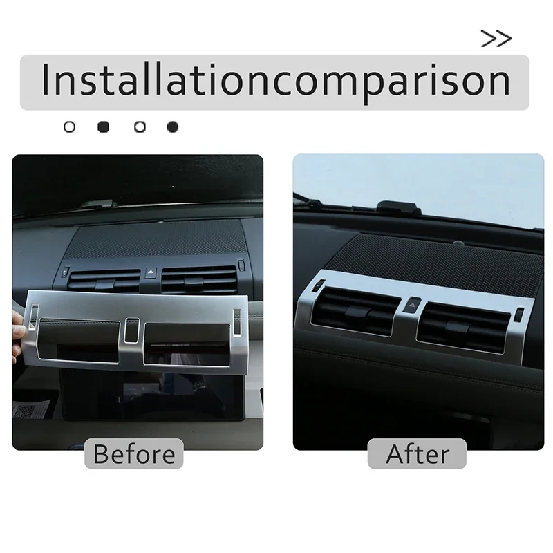

For 2020-2024 Land Rover Defender 110 130 ABS central control air outlet decorative frame stickers Interior accessories