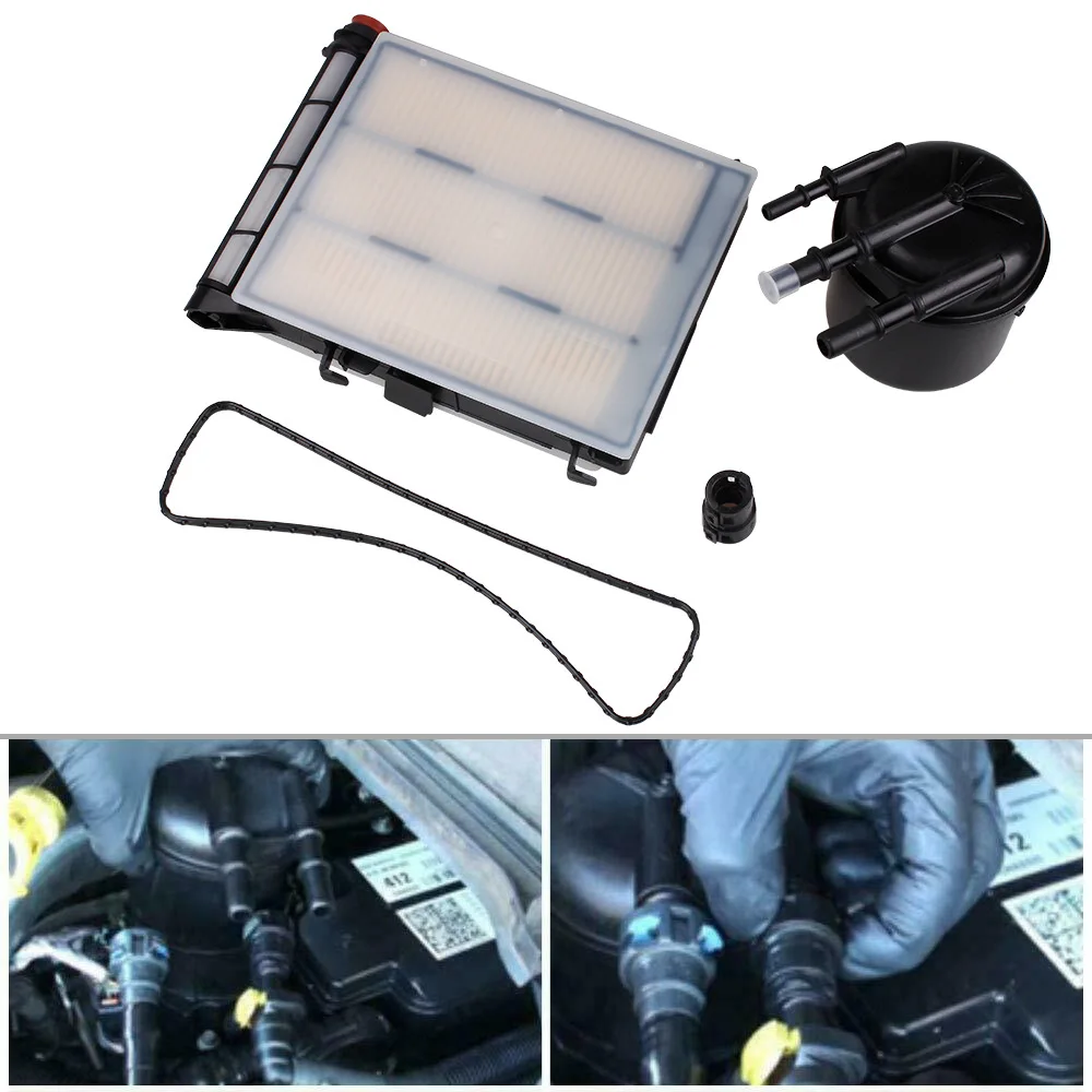 

Fuel Water Filter Kit for Ford 2017-2019 F-250 F-350 Super Duty 6.7L V8 6.7 Powerstroke FD4624 HC3Z-9N184-B FD4625