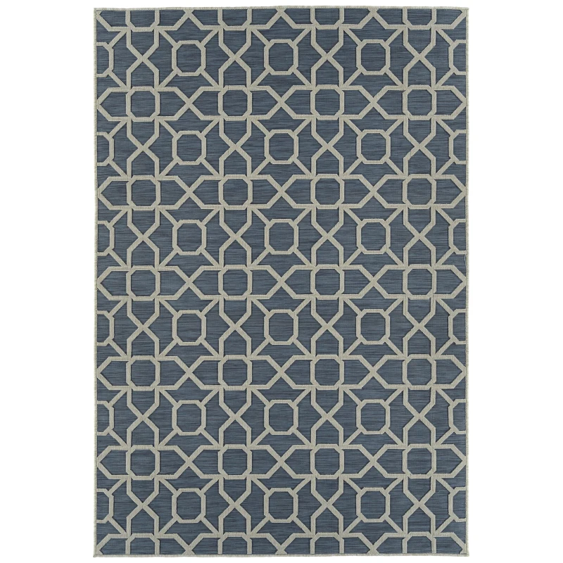 Contemporary, Transitional, Geometric, Textured, High-Low Cut & Loop 2' x 6' Runner