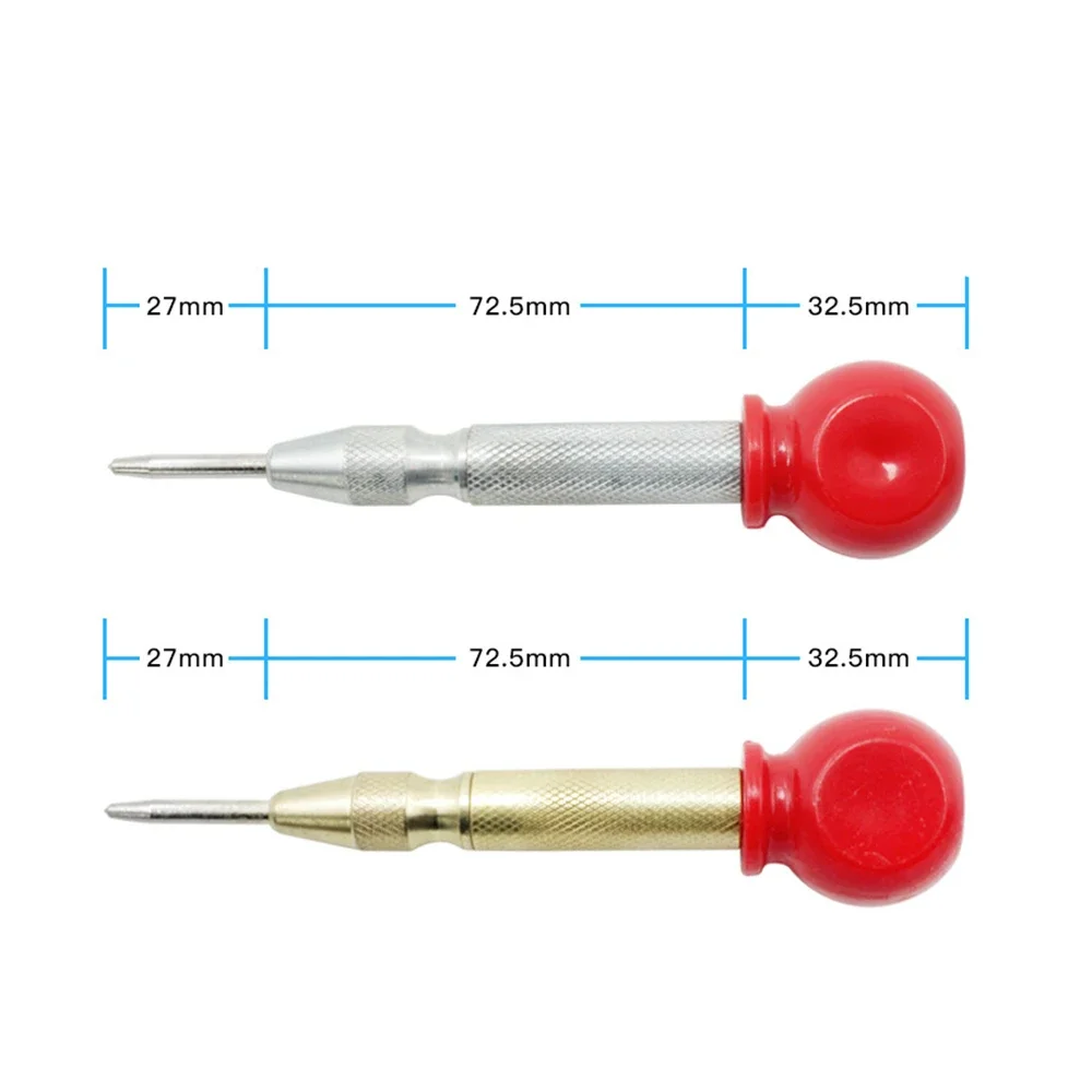 Krachtige Wood Press Dent Marker Woodwork Tool Drill Bit Automatic Center Pin Punch Spring Loaded Marking Starting Holes Tool