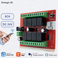 8CH Tuya Wireless Switch Module DC 12V 24V 8 Channels Wifi Relay Module APP Remote Control DIY Smart Home Automation