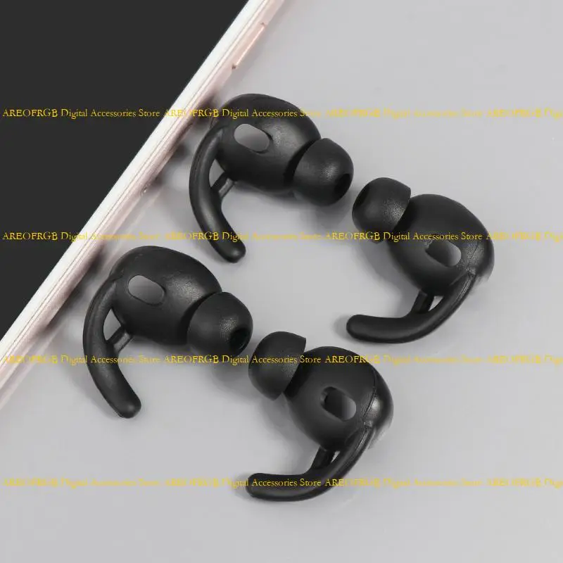 e21e 2pairs silicon silicone earhooks أذن براعم الأجنحة أجنحة للهواء 3 سماعات استبدال الأذن المضادة للانزلاق eartip