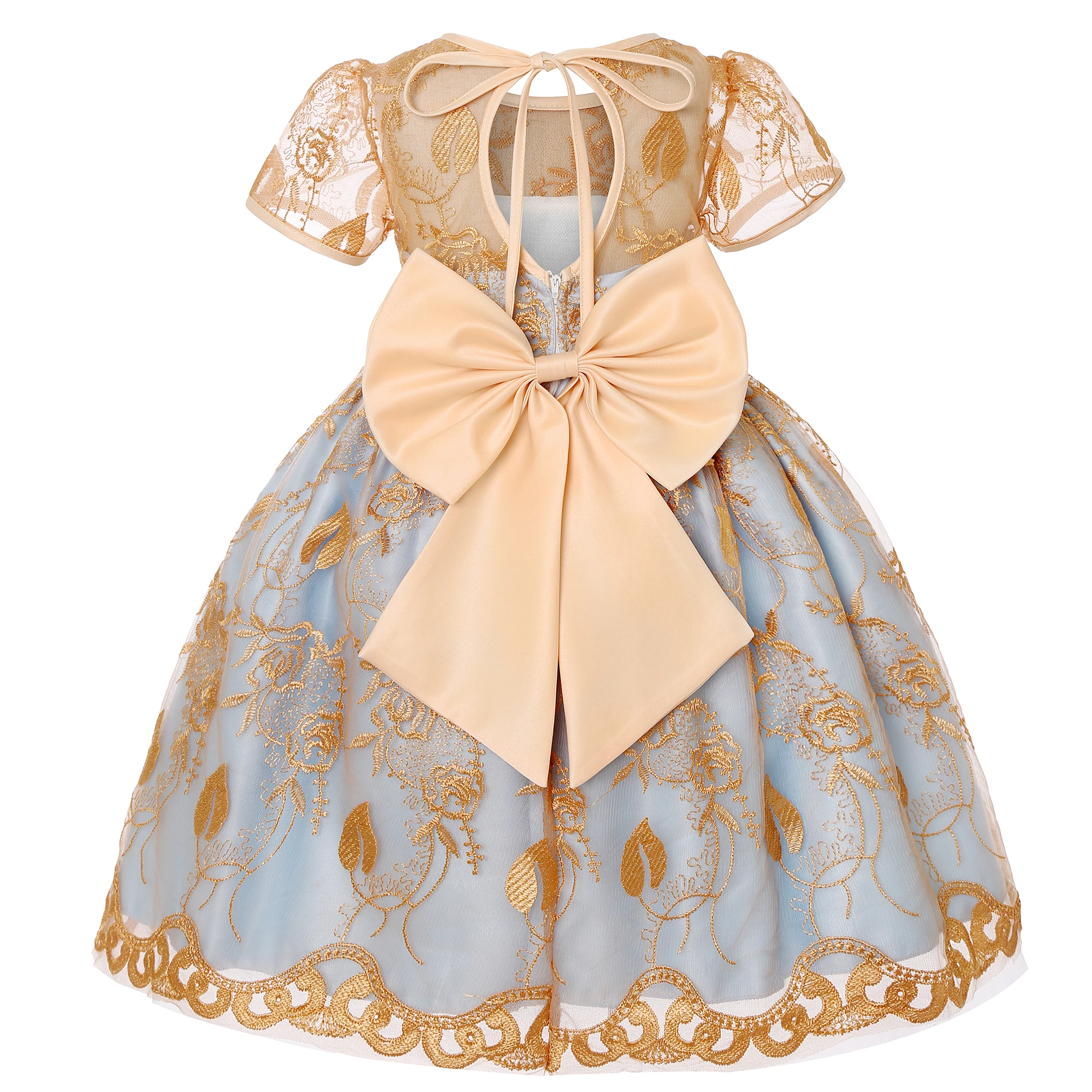2025 Foreign Trade New Dress Girl Dress Flower Children Shaggy Dress Festival Clothing Ins