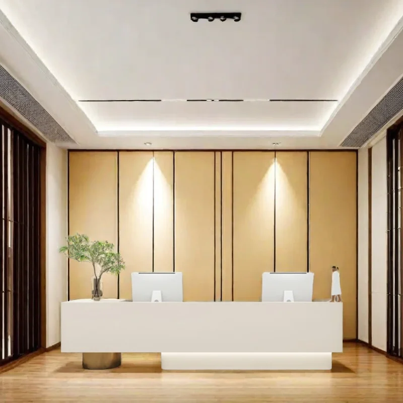 

Receptionist Front Desk Salon Hairdressing Counter Entrance Tables Office Secretary Furniture Reception Table Empfangstheke