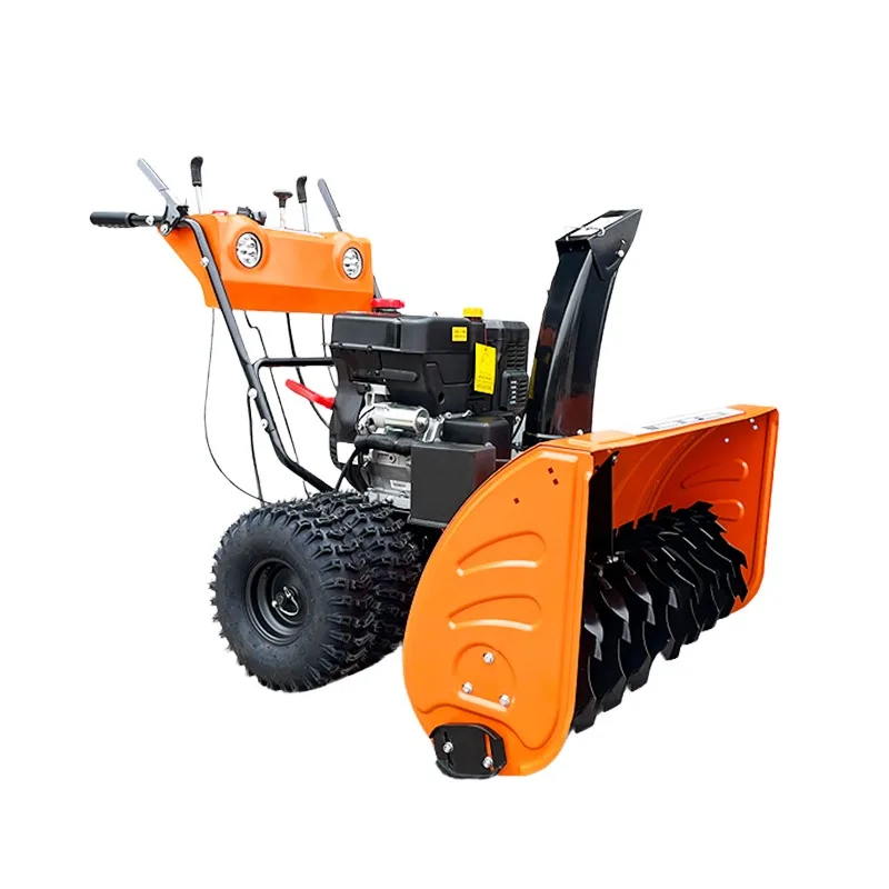 Multifunctional Walk-Behind Snow Sweeper 6.5HP 800mm 3-in-1 Sweep Throw Shove Electric Start Snow Removal Machine