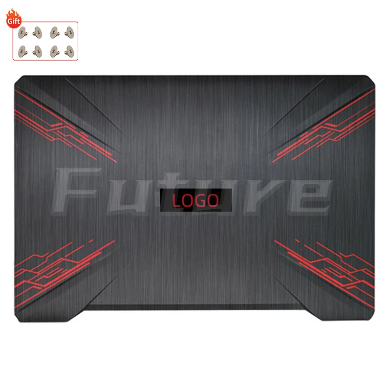 Imagem -02 - Tampa Traseira para Asus Dobradiças de Moldura Frontal Lcd Estojo para Fx504 Fx504g Fx504gd Fx504ge Fx80 Fx80g Fx80gd Novo