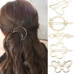 Metal Hairpin Sweet Barrette Small Bobby Pin Vintage Hair Clip Women Girls Women Hair Edge Clip Hair Styling Accessories