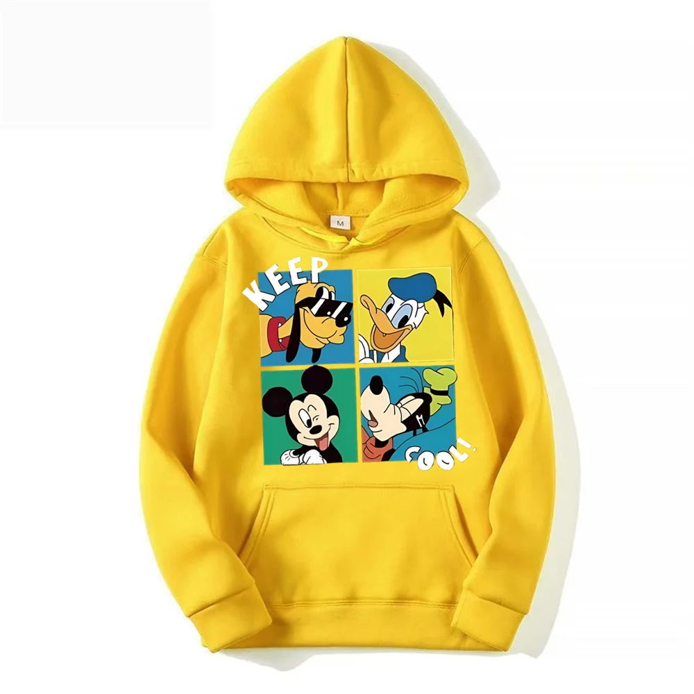 Disney Mickey Hoodies Women Cool Cartoon Graphic Sweatshirts Funny Hoody Hip Pop Streetwear Tops Hoodie Casual Girl Boy Clothes