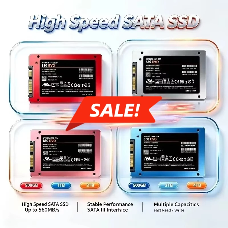 Original 880 EVO Direct 2.5 Inch SATA3 SSD Internal High Speed Storage Solid State Hard Drive for Notebook Desktop Micro PC Pro