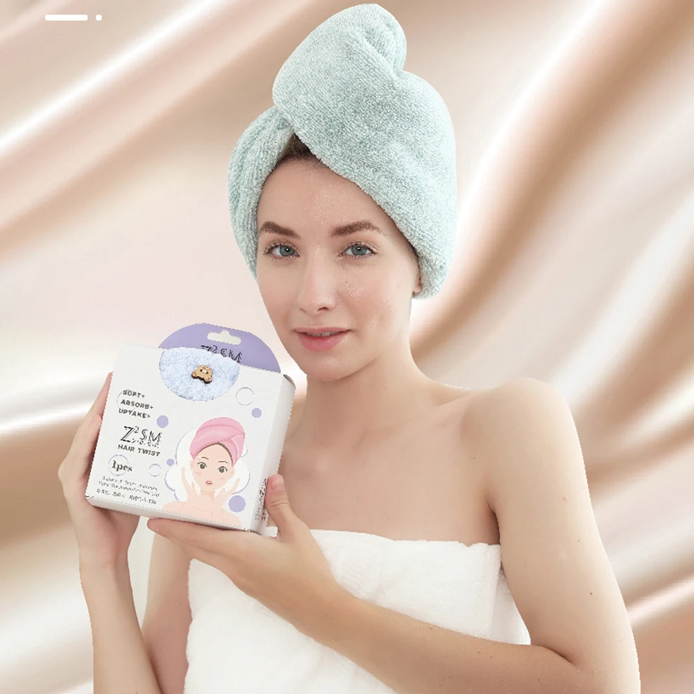 New Style Dry Hair Towel Wrap for Women Super Absorbent Quick Drying Hair Towel Head Wrap After Washing