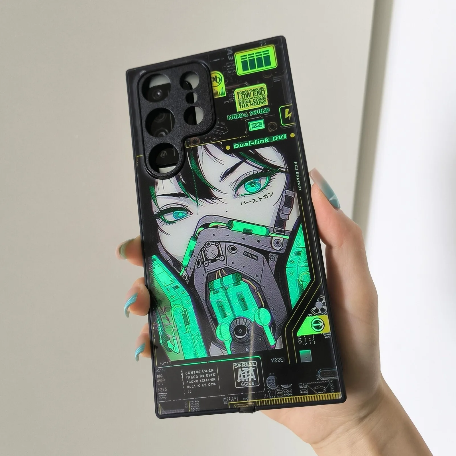 Etui na telefon z motywem anime, świecące, do Xiaomi 15T 14T 13T 12T Pro POCO F8 F7 Ultra F6 F5 M7 Pro, fajne, z podświetleniem LED, Funda Conque — zdjęcie produktu 4