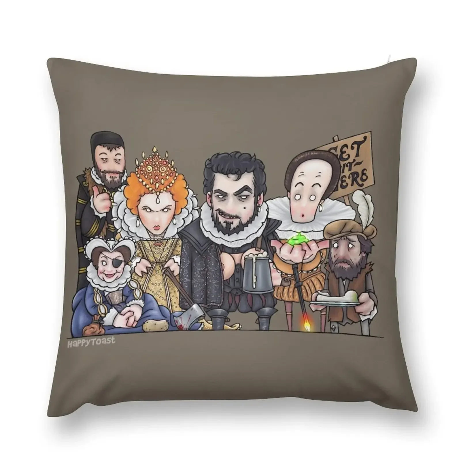 

Blackadder II Throw Pillow Sofa Pillow Cover Room decorating items pillow