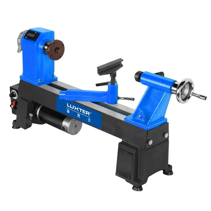 900W  12 inch Variable speed Mini Wood Automatic Manual Turning  Lathe Machine Speed digital display