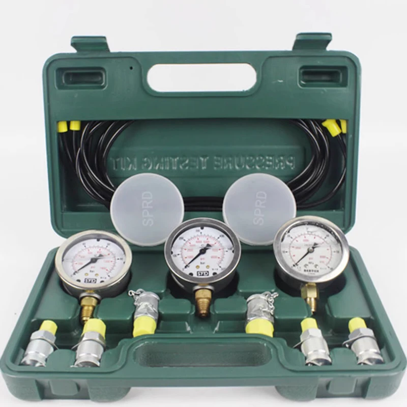 Test Hydraulic Oil Pump Excavator Maintenance Inspection Pressure Gauge Gauge Pressure Kit Engineering Pump Oil Pressure Test