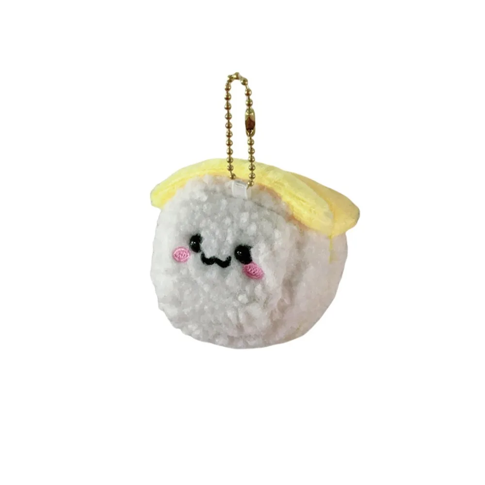 New Cute Sushi Plush Pendant Creative Exquisite Plushie Doll Keyring Girls Cartoon Key Pendant