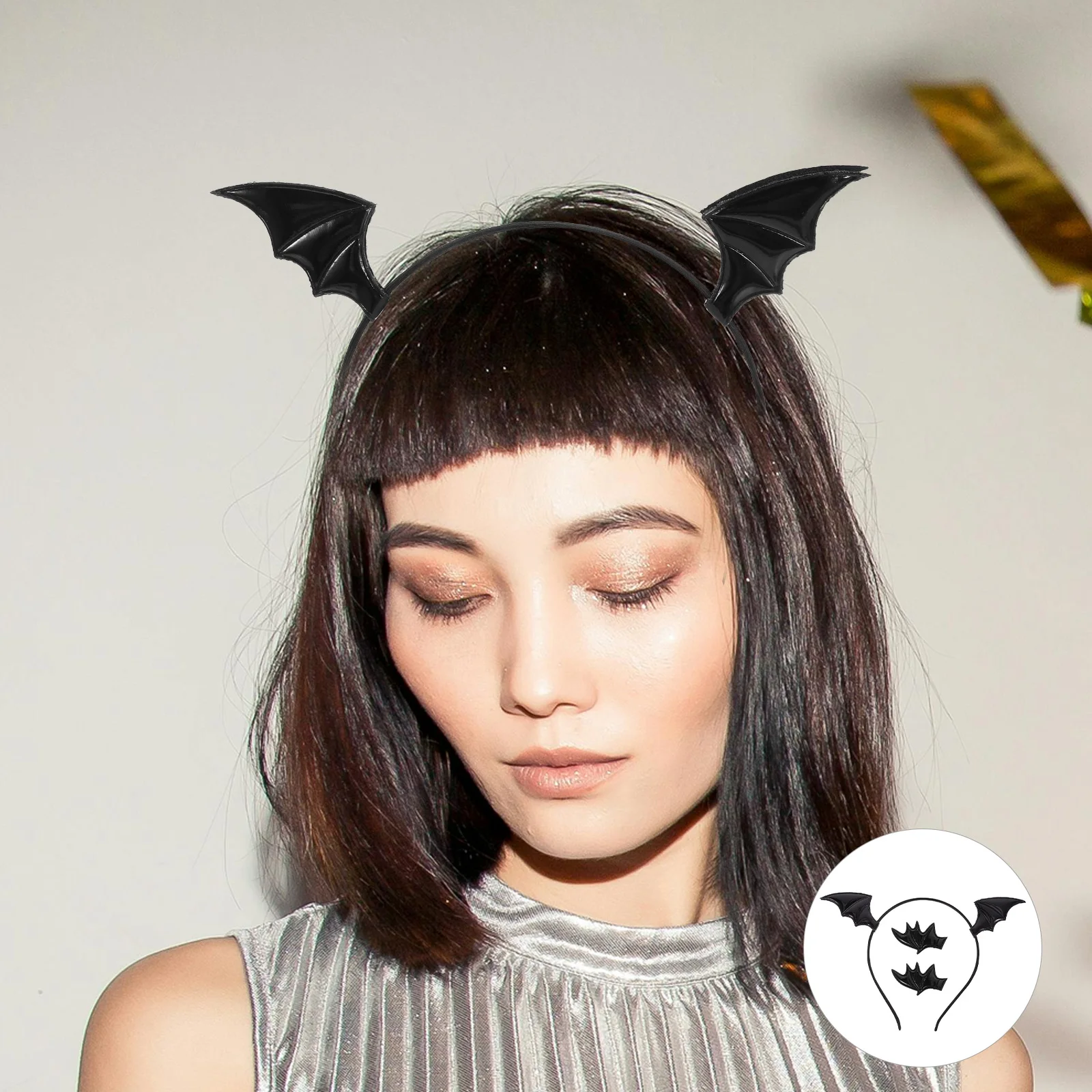 

Bat Hair Clips Halloween Headb Black Girls Reusable Soft Halloween Cosplay Headb s Photo Props Fits All Hair Types Cosplay