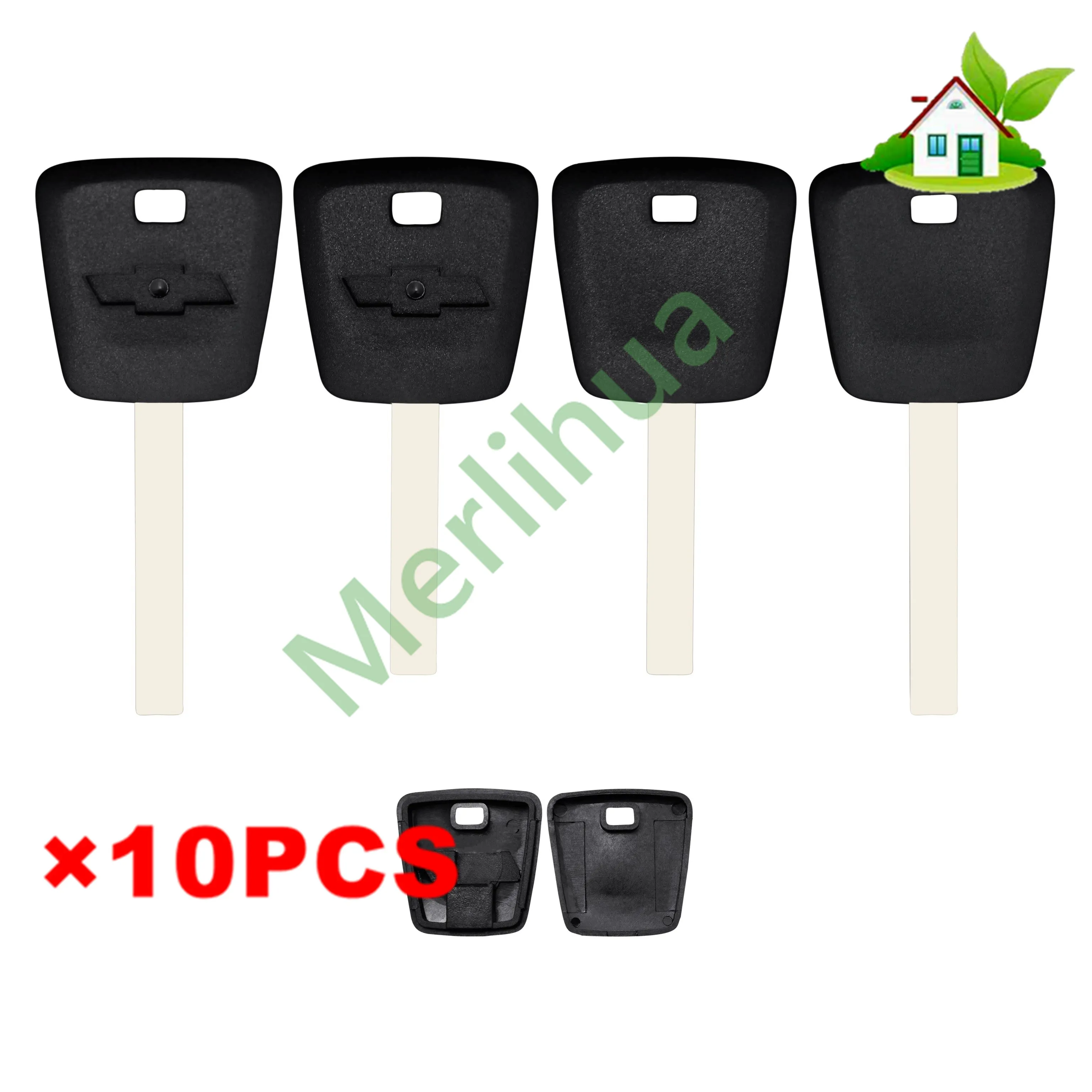 FOR Chevrolet Cruze Integrated One-Piece Straight Blade Key Shell Extended 43.5mm Spare Key Blank Replacement Key Fob Case Cover