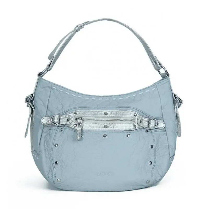 Retro Original Design Women Bag New Simple And Versatile Large Capacity Splicing Contrast Litchi Pattern Shoulder Bag For Women