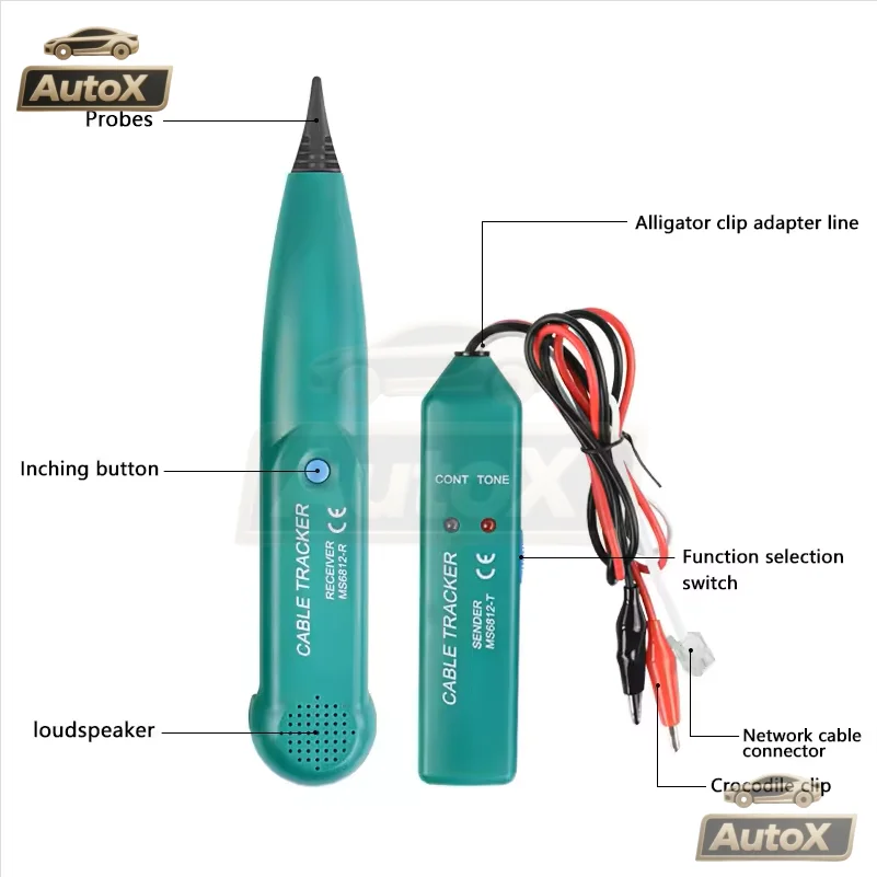 

LAN детектор 1 компл. MS6812 кабельный трекер тестер профессиональная линия UTP STP телефонный провод отслеживатель