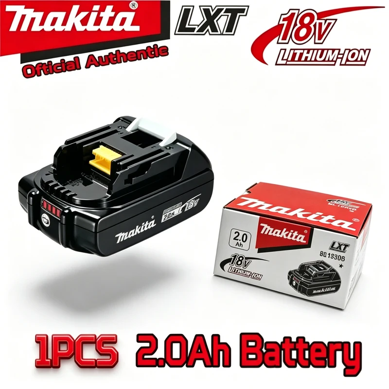 

Original 18V Makita 2.0Ah Powerful long-lasting Rechargeable Battery+electric drill+charger ,For Makita Power Tools Battery