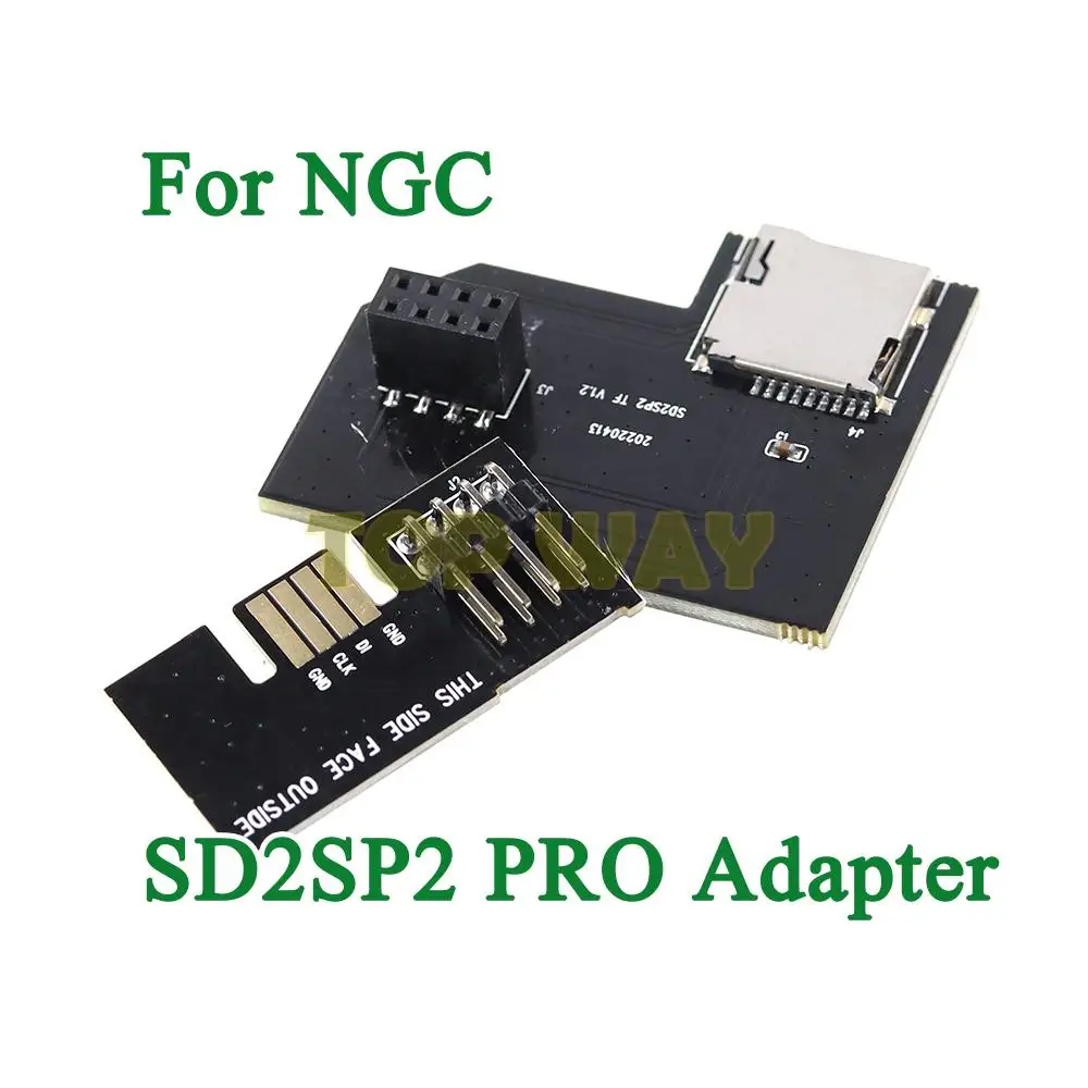 1PC For NGC SD2SP2 GameCube SD SP2 Adapter Load SDL Micro SD Card TF Card Reader-GB Player Easy Access Compatible Color Edition