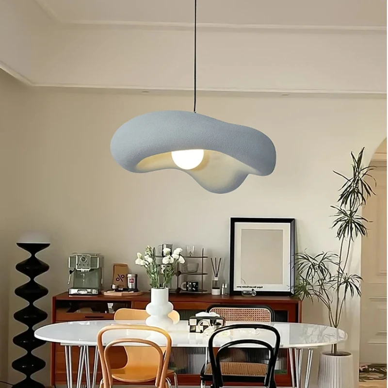 Nordic Wabi Sabi Pendant Light Designer Dining Table Hanging Lamp Living Room Kitchen Homestay LED Cafe Restaurant Pendant Lamp