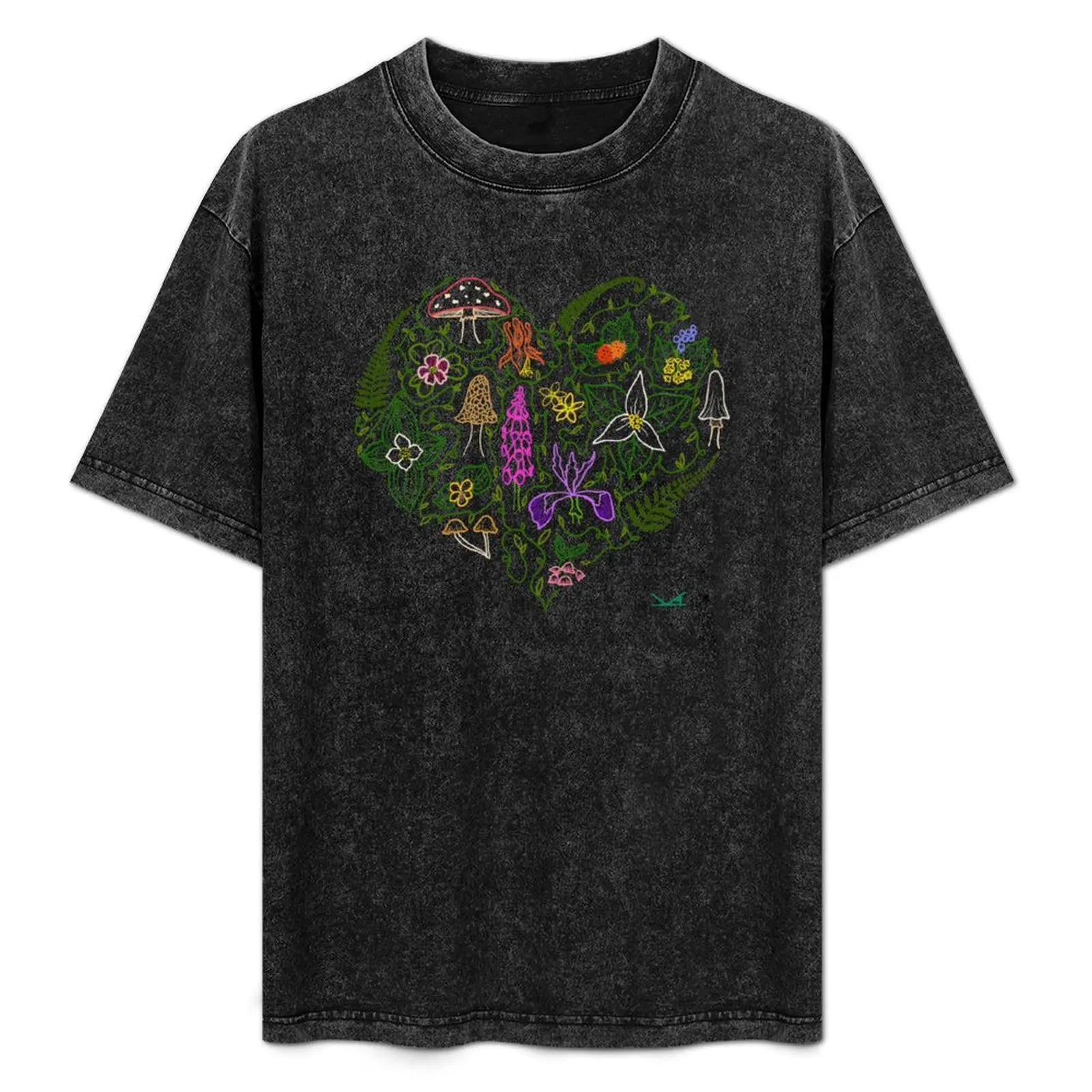 

I Love Oregon Flora and Fungus - Color T-Shirt shirts graphic tees summer 2025 custom t shirt T-shirts for men cotton