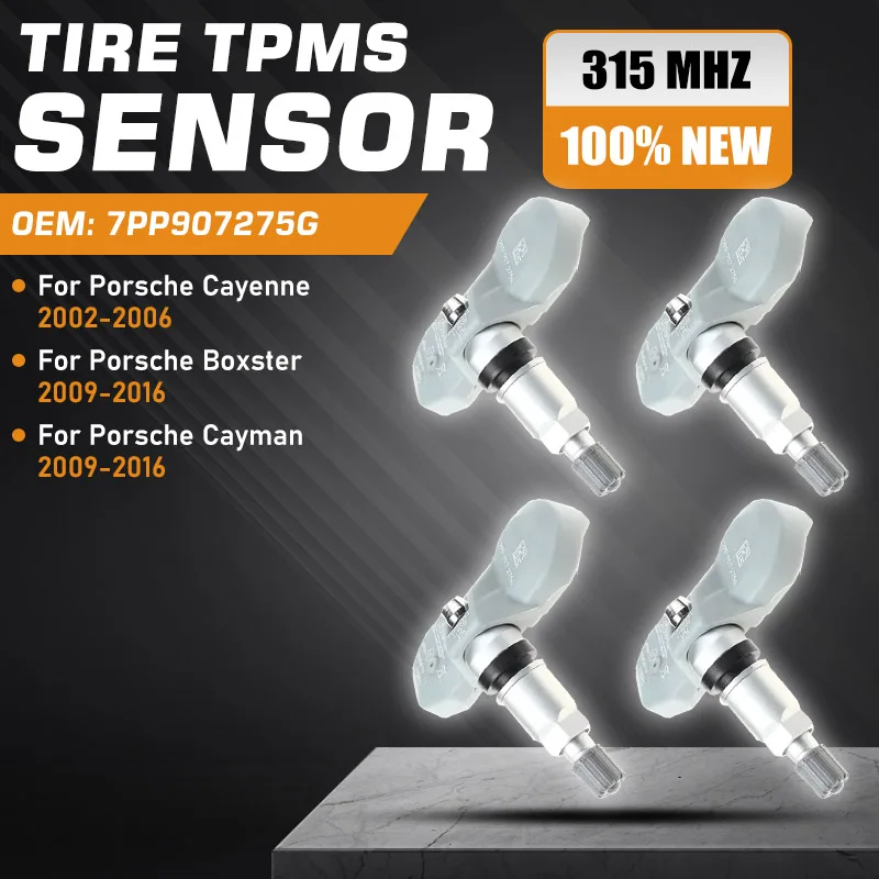 

Tire Pressure Monitor Sensor For Porsche Cayenne 957 955 2002-2006 TPMS Porsche Boxster Porsche Cayman 987 981 2009-2016 315 MHz