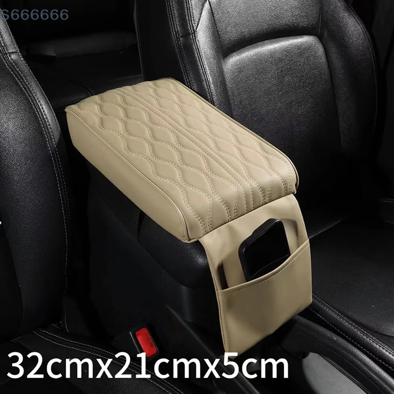 Car Center Console Armrest Box Mat Protective Pad For Truck Vehicles Universal Easy Installation Arm Cover Case Storage Bag