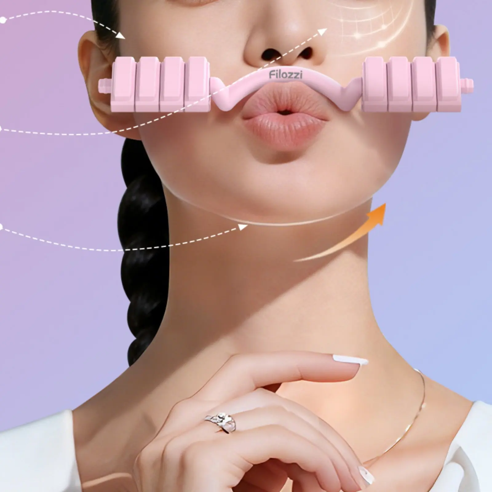 Facial Facial Fitness Dumbbell Quiet Operation Face Shaping Exerciser Facial Facial Fitness Coach Portable Face Contour Enhancer