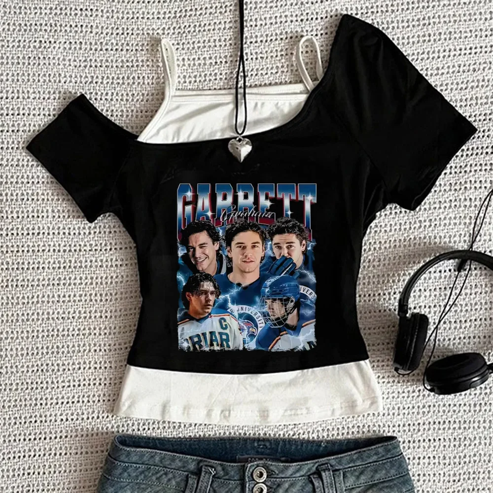 Garrett Graham crop top ladies emo scene  party clearance sales shirt baddie graphic grunge jojifuku