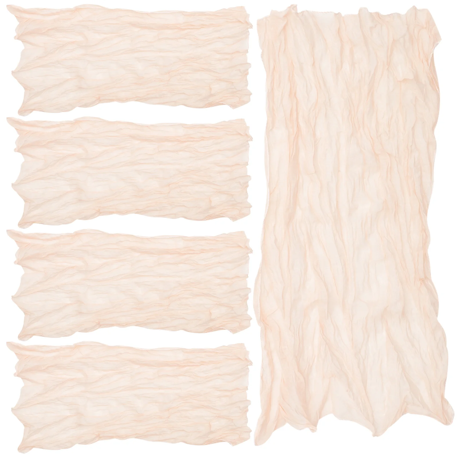 

5Pcs Elegant Table Runner Decorative Tablecloth Fine Craftsmanship Smooth Edges Dining Table Ornament for Home Restaurant Use