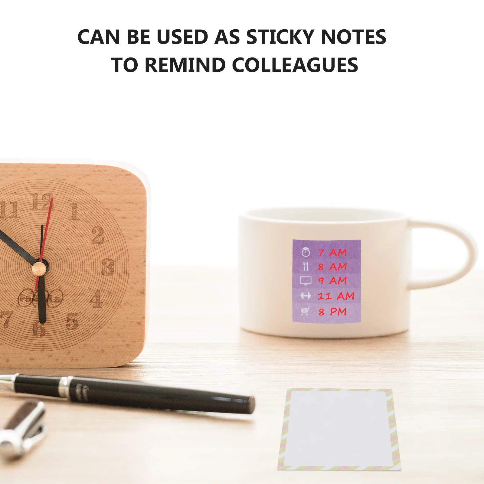 

1 Set Weekly Plan Pads Bright Adhesive Message Portable Stick Paper For Reminder Reusable Pack Plan Memo Planner