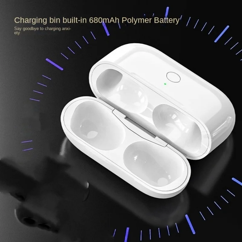

Wireless Charging Case Bluetooth Pairing Sync Button For AirPods Pro 1st & 2nd - 680mAh Air 3st 4 Gen Fast Charger Box No Earbud