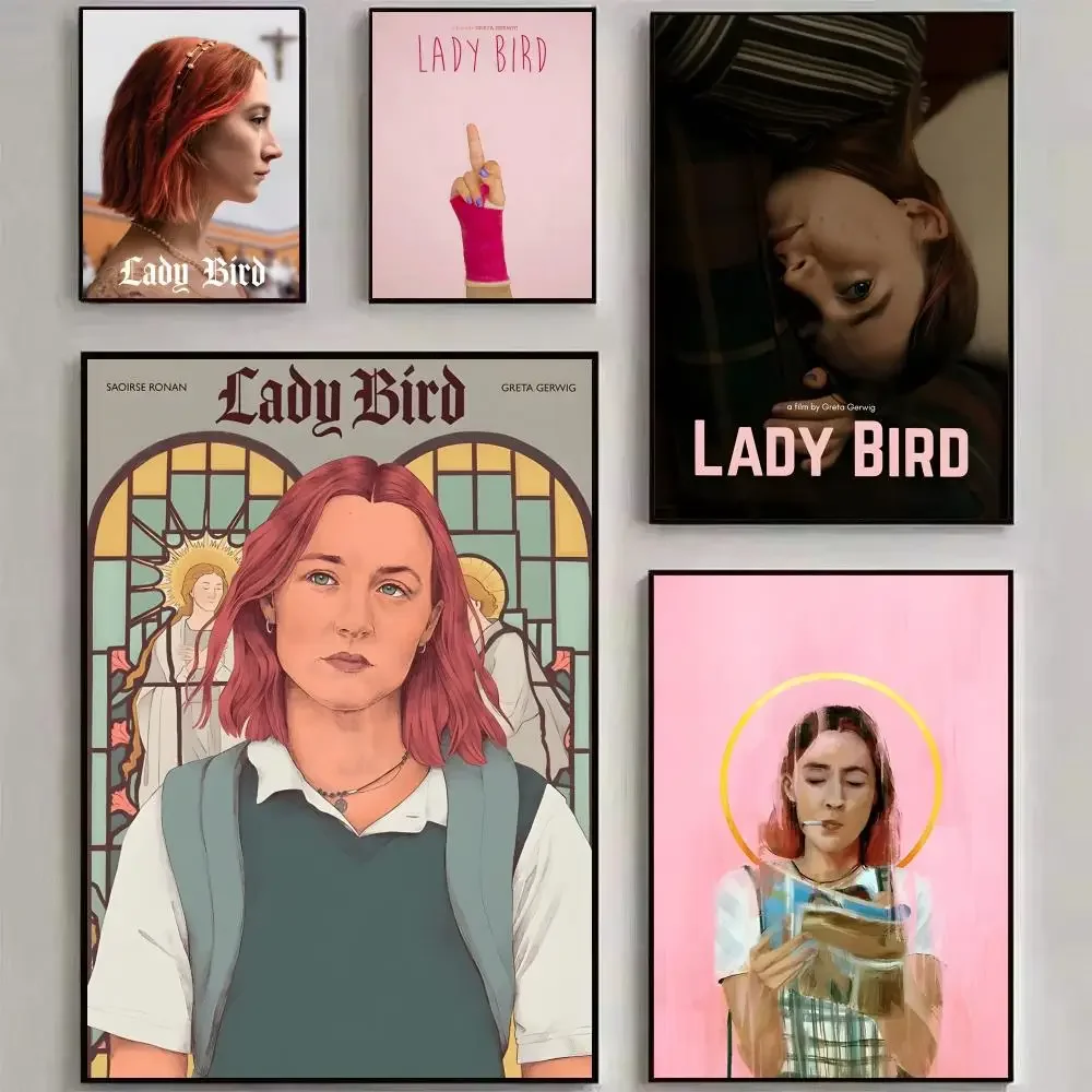 Classic Teenager Movie Lady Bird Vintage Film Poster HD art sticky wall waterproof home living room bedroom bar aesthetic