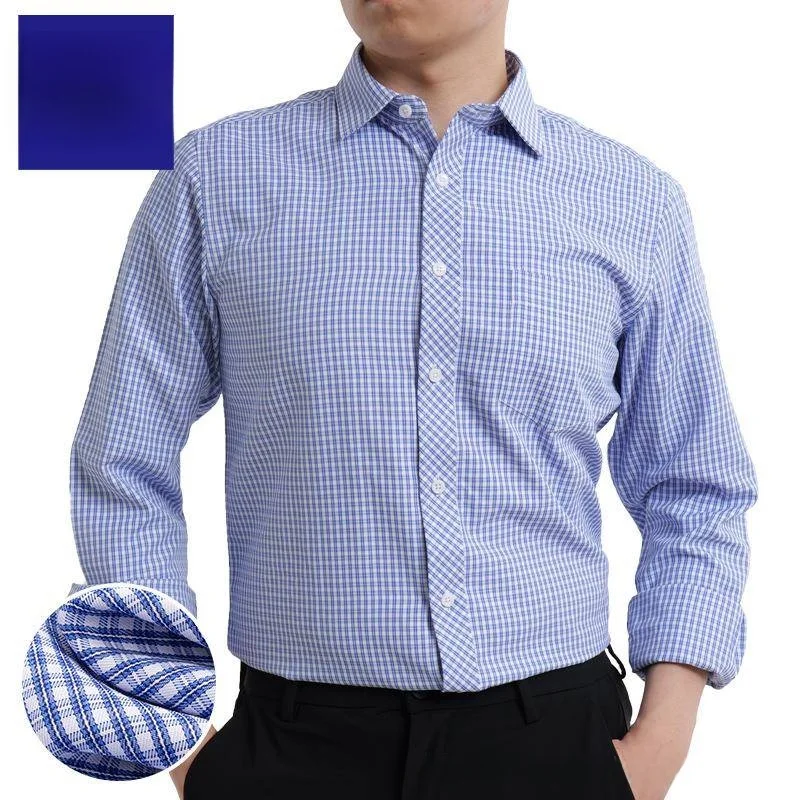 الرجال الرسمي Busin Long Sve Dr irt القطن تنفس ارتداء مقاومة فضفاضة تناسب ساحة طوق العمل irt للأوسط...