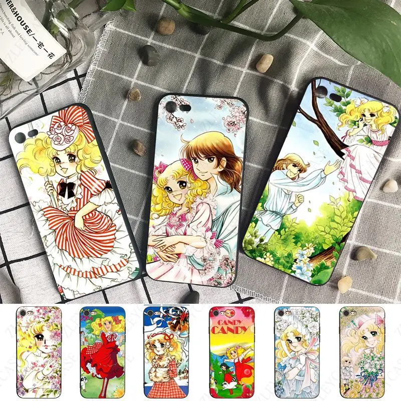 soft Manga Candy Anime phone cover for iPhone 15Pro 16pro 13PRO max 7 8 XR 14plus 11pro 12pro max 13mini SE 2020 case coque