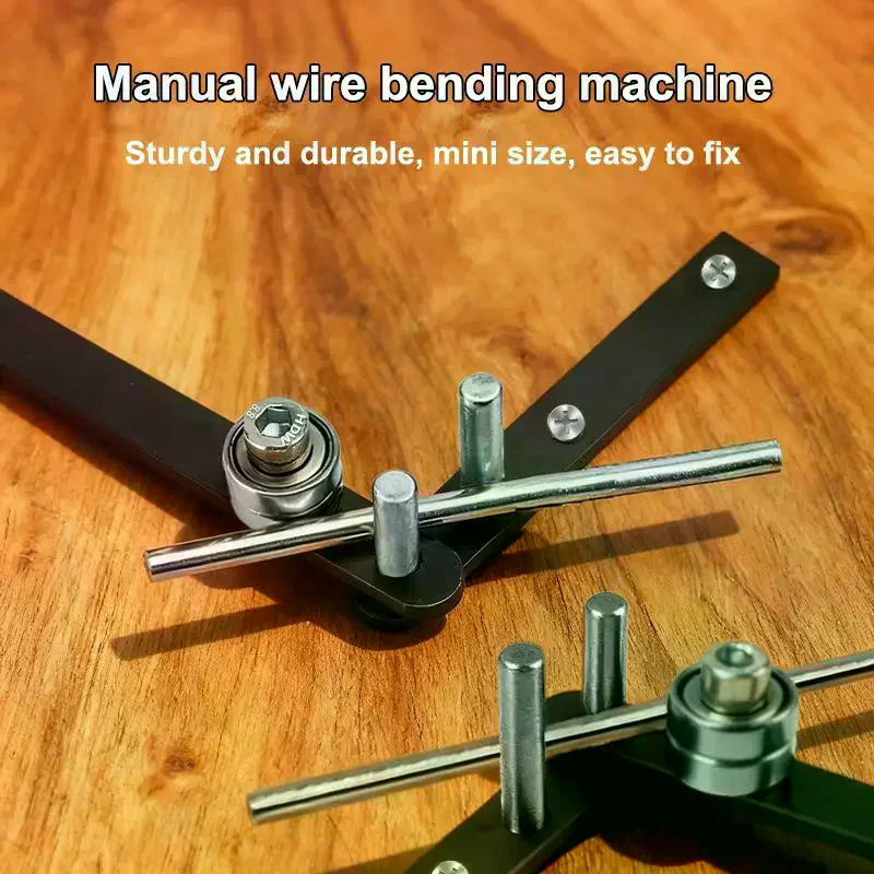 Manual Rod Bender Mini Tubing Bender Hand Bender Bending Tool For Bending 1mm To 6mm Steel Rods 10mm Aluminum Copper Rods