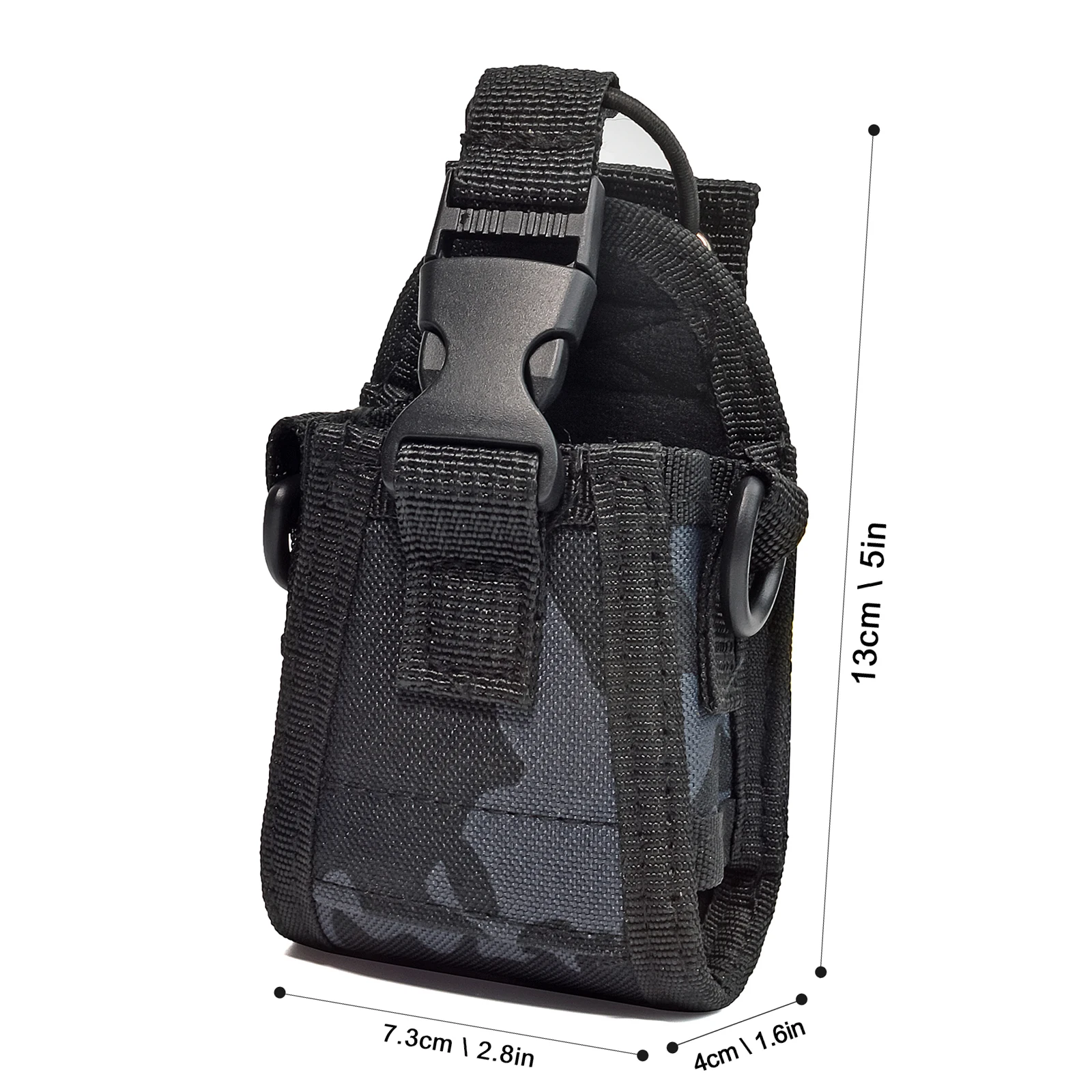 Custodia in nylon per walkie talkie, fondina per radio con cinturino, per radio GPS, radio bidirezionale Motorola GP88S baofeng UV82 Midland