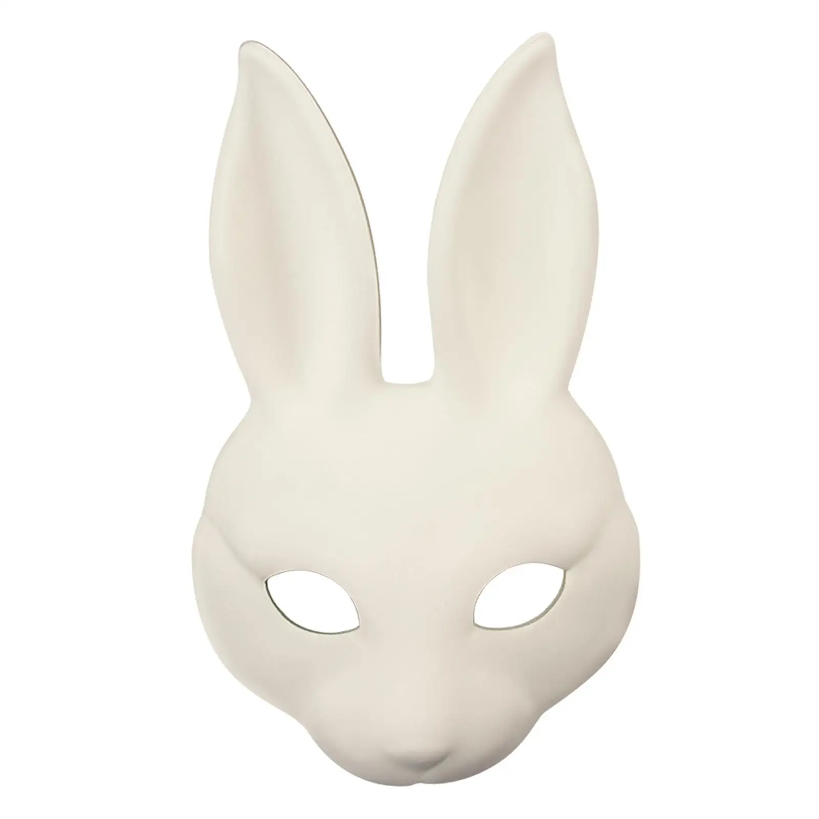 White Rabbit Cosplay Mask Lifelike PU Leather Scary Mask for Party Fun and Stage Performance