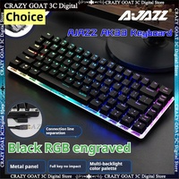 AJAZZ AK33 Keyboards 82 Keys Gaming Mechanical Keyboard Wired Bluetooth Switch Gamer PC Laptop Backlit Computer keyboards