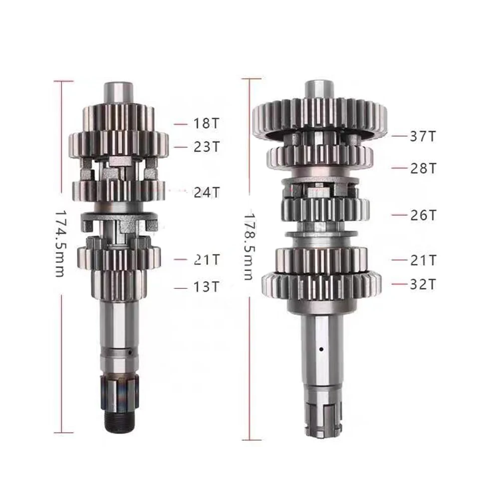 Transmission Main Shaft & 18cm-long Counter Shaft for Rebel CA250 CM250 CBT250 Regal-raptor DD250 Baja Phoenix 250