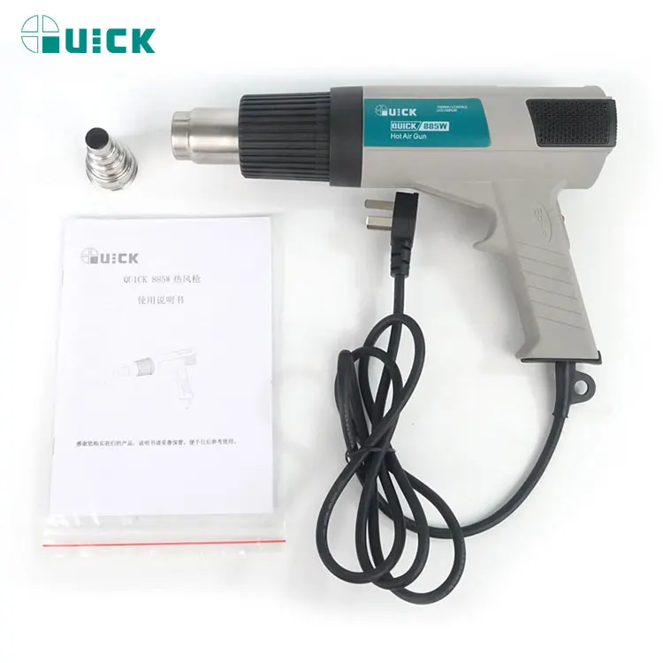 220/110V QUICK 885W Handheld Hot Air Rework Station Heat Gun Hot air Soldering Station