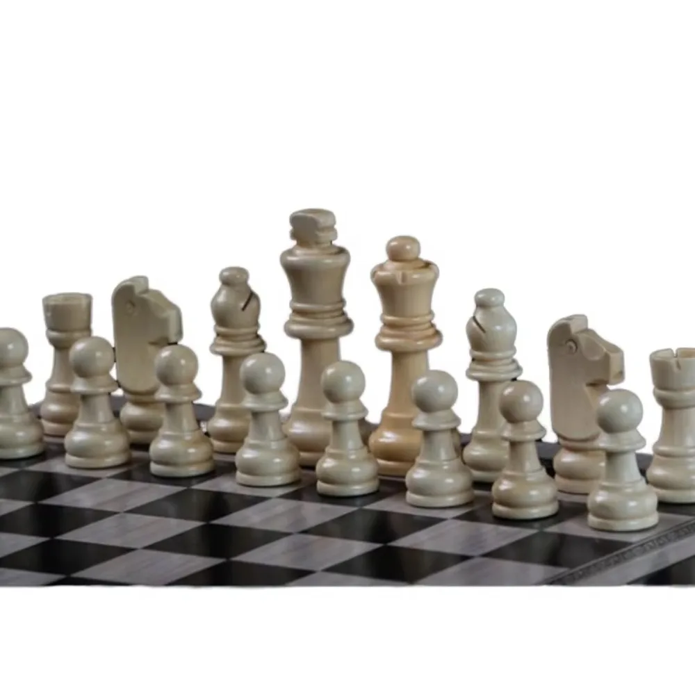 Factory Direct 2026 High-end solid wood adult chess set children's large convex window sill acrylic small outdoor game board